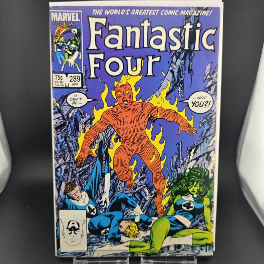 Fantastic Four #289 (1986 Marvel) VF 8.0 John Byrne She-Hulk Human Torch Raw